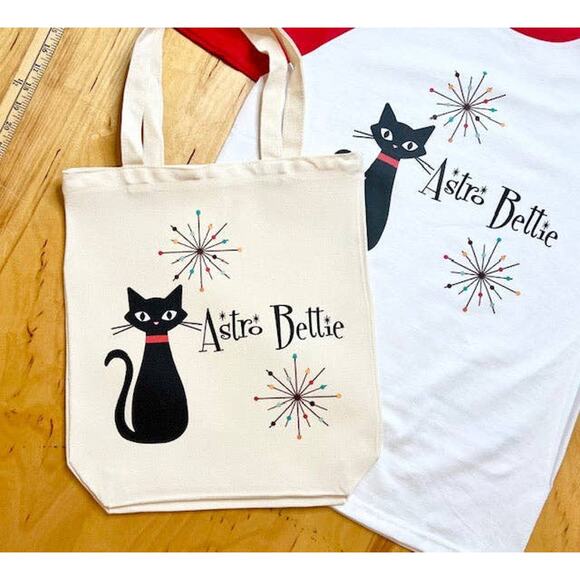 Atomic Bettie Cat Carry-All Tote - Picture 3 of 3